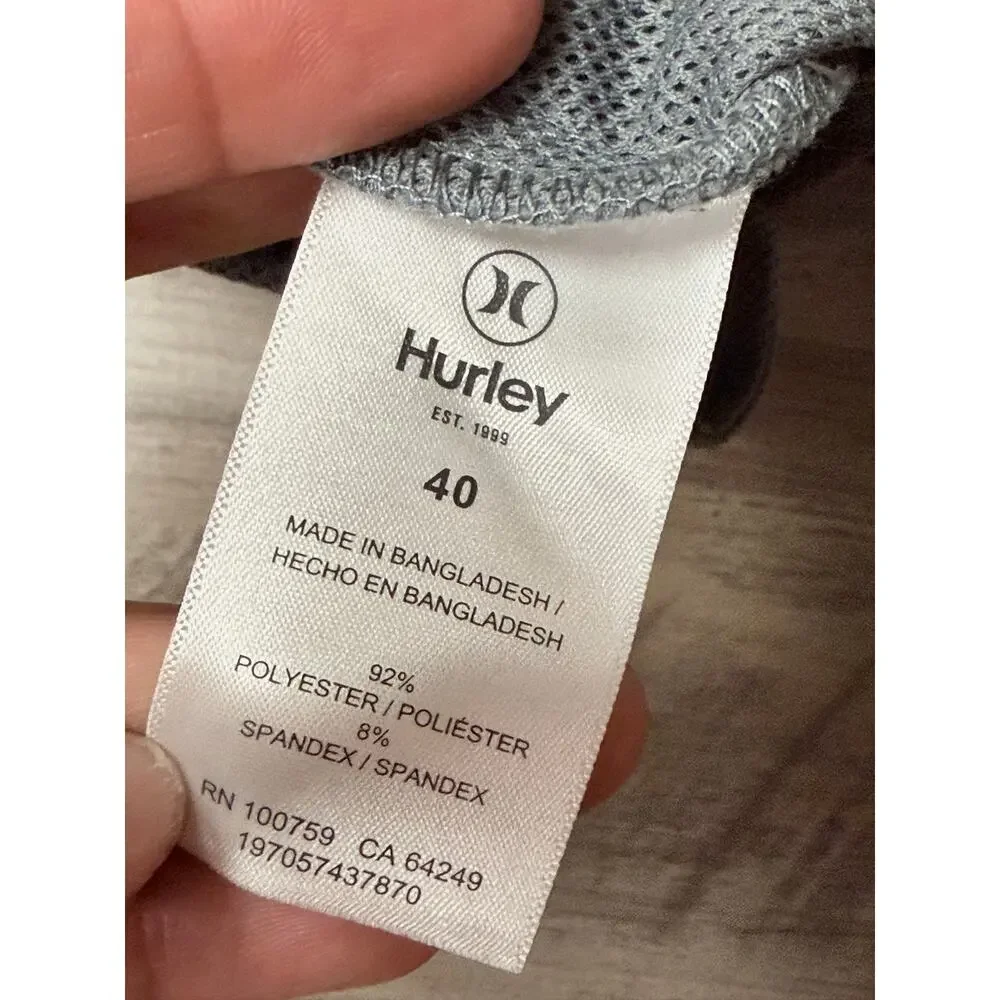 Hurley Trek Hybrid Shorts Gray Size 40 Water-Repellent 20